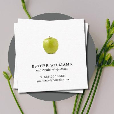 Minimalist Elegant Green Apple Nutritionist Square