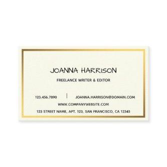 Minimalist Elegant Modern Shiny Gold Frame Editor