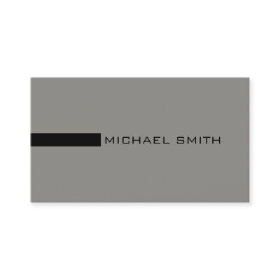 Minimalist Elegant Modern Titanium and Black
