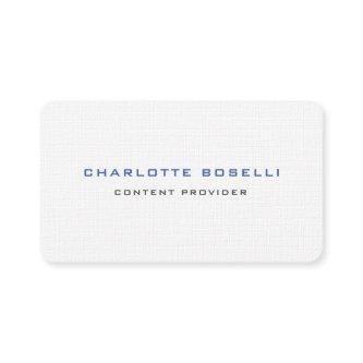 Minimalist Elegant Professional Premium Linen