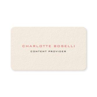 Minimalist Elegant Professional Signature Cream