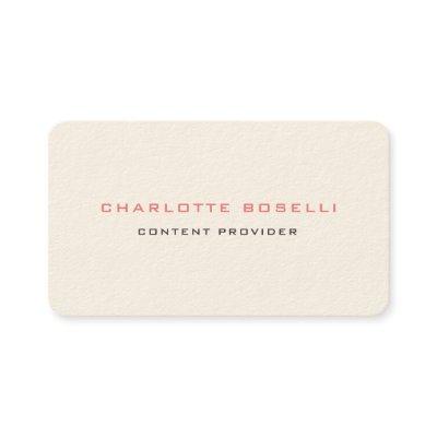 Minimalist Elegant Professional Signature Cream