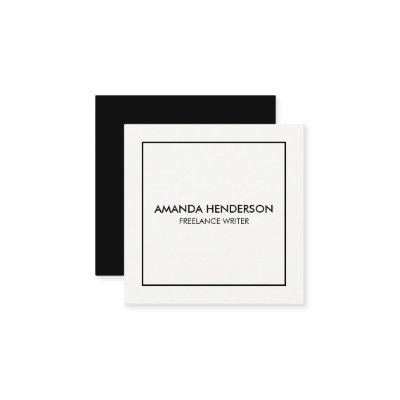 Minimalist Elegant Professional Square Square