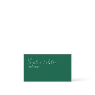 Minimalist Elegant Signature hunter-green