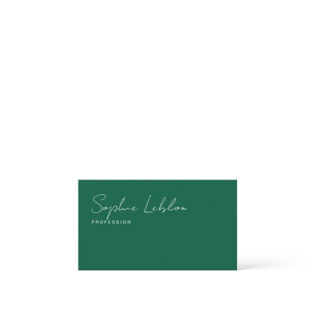 Minimalist Elegant Signature hunter-green