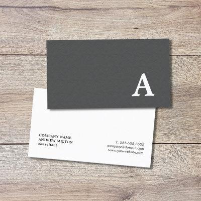 Minimalist Elegant Texture Grey Consultant