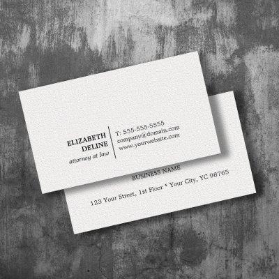 Minimalist Elegant Texture White Attorney at law
