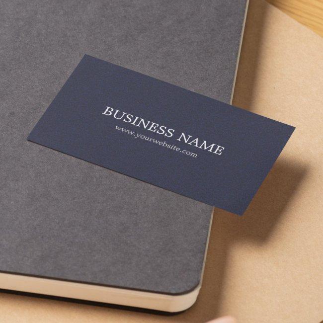 Minimalist Elegant Textured Blue Consultant
