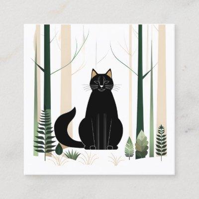 Minimalist Forest Cat is a new breed of cat that w Square