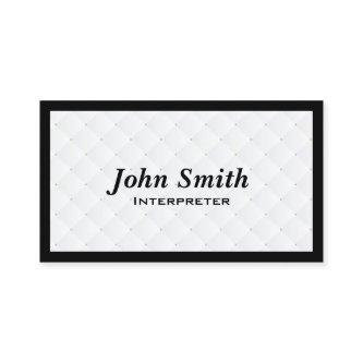 Minimalist Framed Professional Interpreter