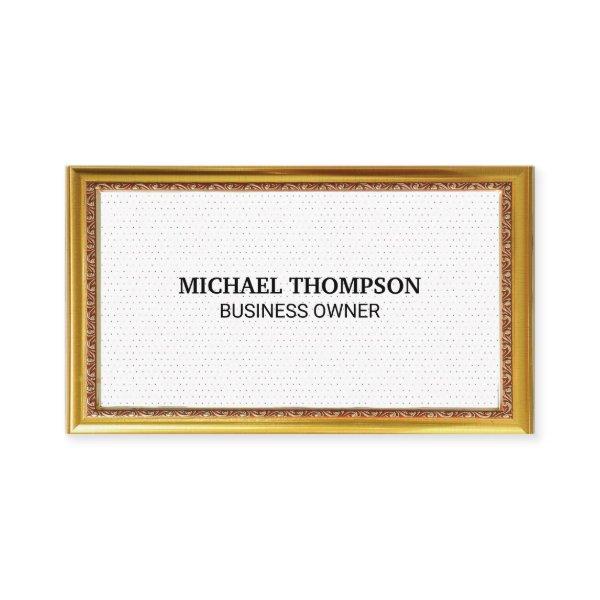 Minimalist Gold Frame Polka Dots
