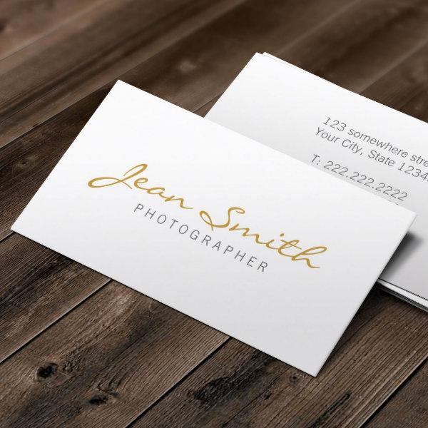 Minimalist Gold Typography Elegant Plain