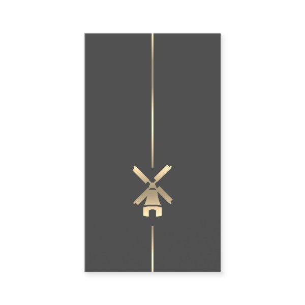 Minimalist Gold Windmill
