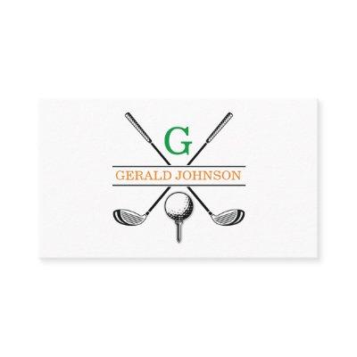 Minimalist Golf Monogram Design