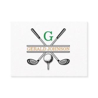 Minimalist Golf Monogram Design