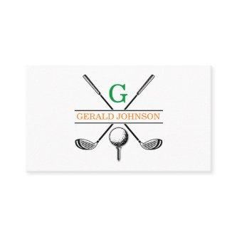 Minimalist Golf Monogram Design