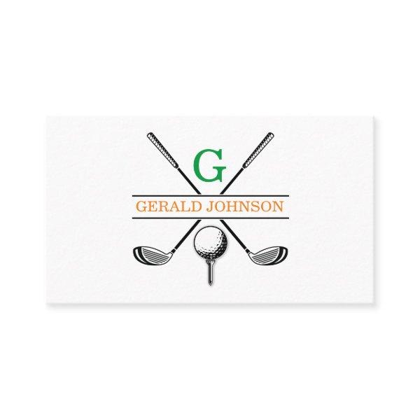 Minimalist Golf Monogram Design