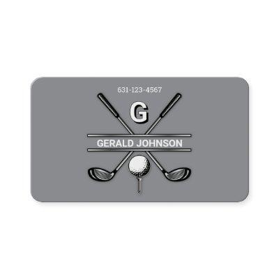 Minimalist Golf Monogram Design