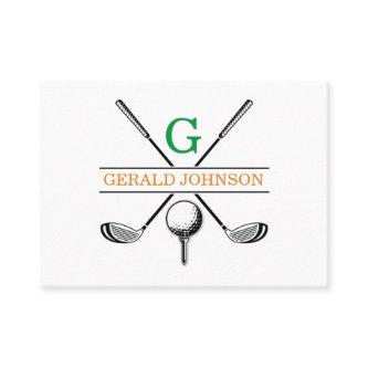 Minimalist Golf Monogram Design