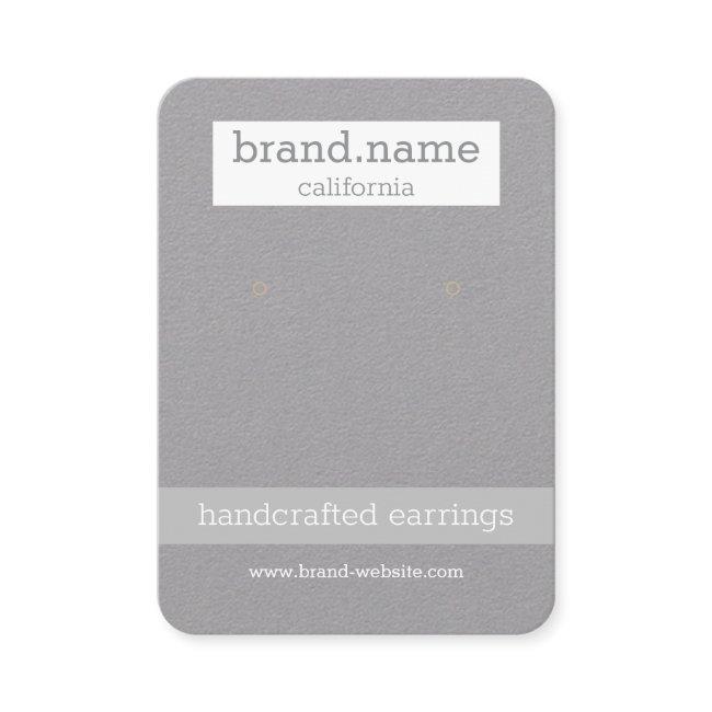 Minimalist Gray Handmade Jewelry Display Holder