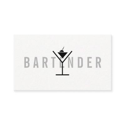 Minimalist / Gray Text ( Martini Icon)