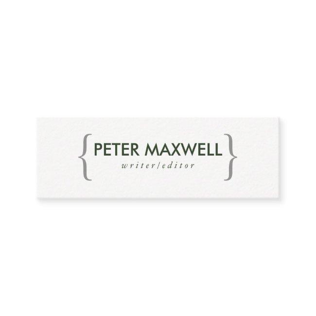Minimalist Green with Brackets Mini