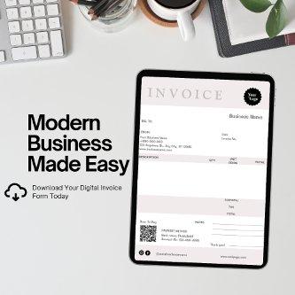 Minimalist Invoice Sales Receipt Small
