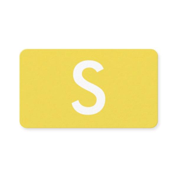 Minimalist Large Monogram / Yellow