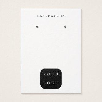 Minimalist Logo Black And White Jewelry Display