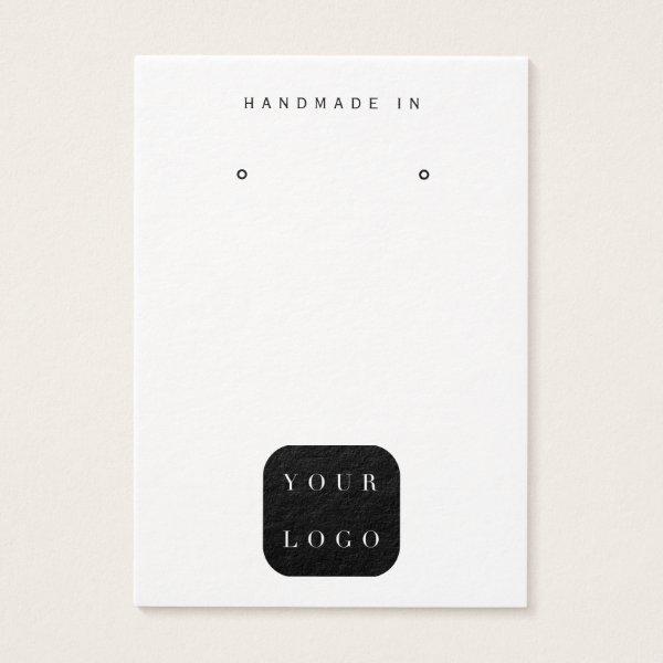 Minimalist Logo Black And White Jewelry Display