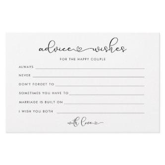 Minimalist love heart advice for the bride groom  flyer