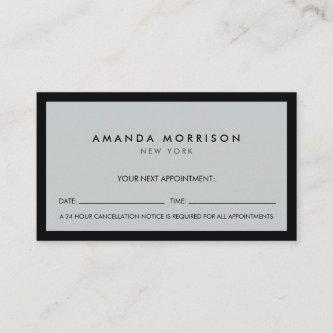 Minimalist Luxury Boutique Black/Gray Appointment