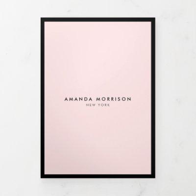 Minimalist Luxury Boutique Black/Pink Brochure