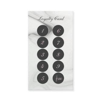 Minimalist Marble Loyalty Card