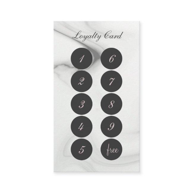 Minimalist Marble Loyalty Card