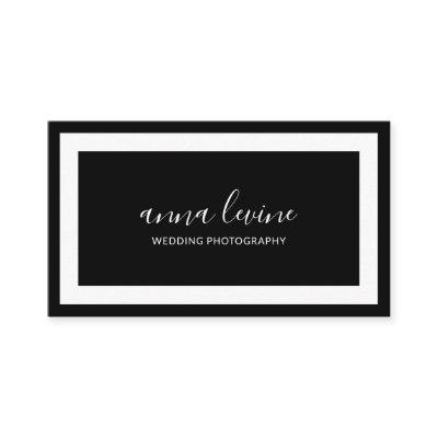 Minimalist Modern Black and White Border