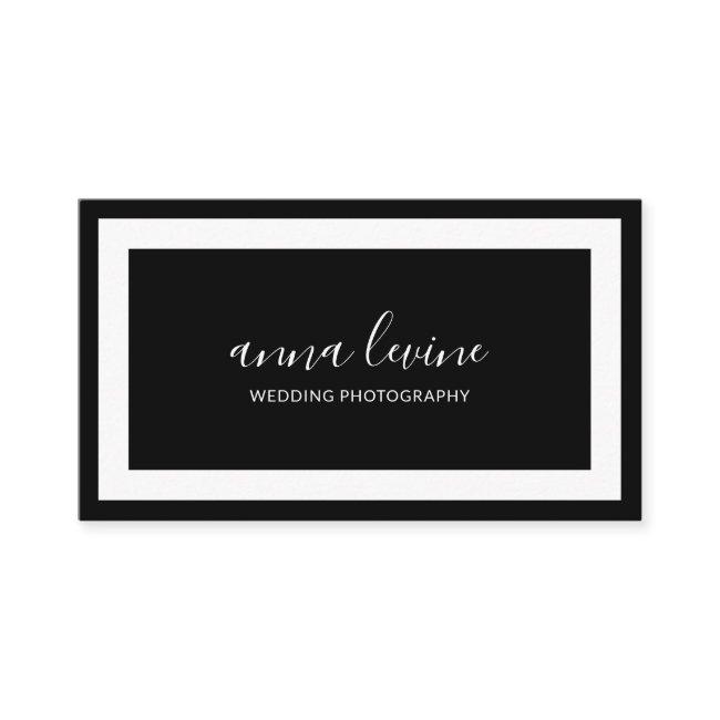 Minimalist Modern Black and White Border