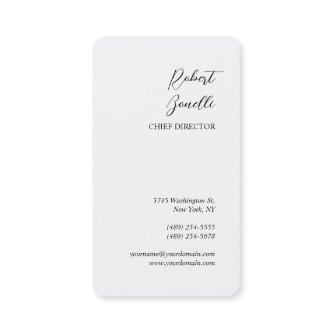 Minimalist Modern Black White Grey Personalized