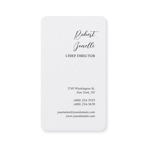 Minimalist Modern Black White Grey Personalized