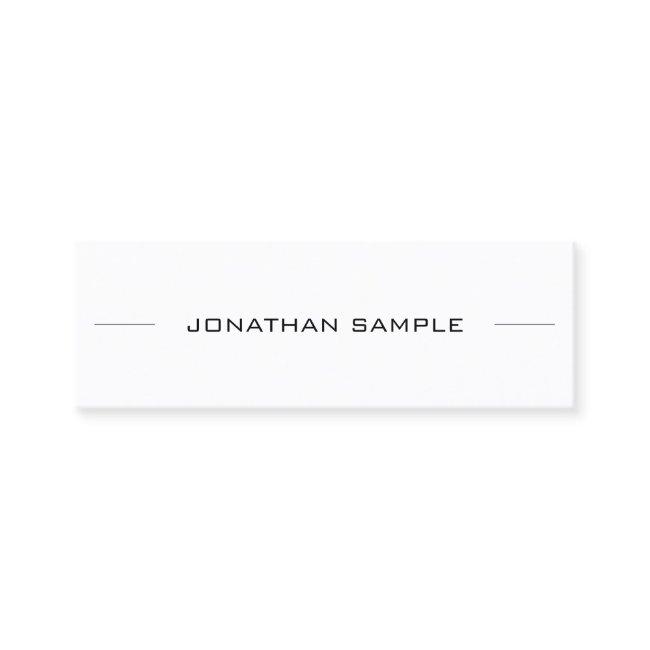 Minimalist Modern Creative Sleek Design Trendy Mini