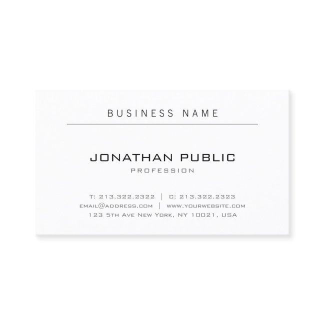Minimalist Modern Elegant Design Simple Plain