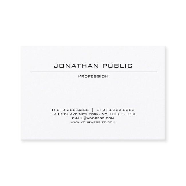 Minimalist Modern Elegant Design Trendy Plain