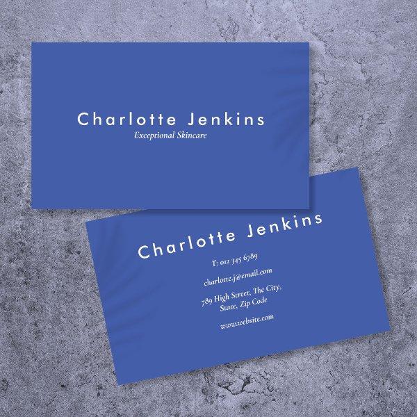 Minimalist Modern Elegant Professional Blue