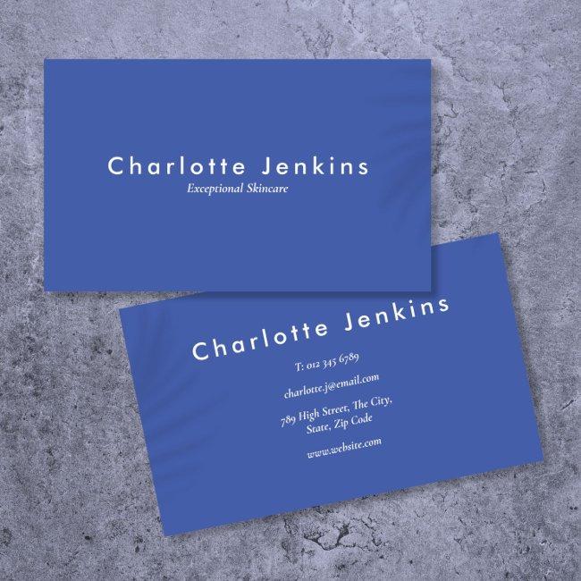 Minimalist Modern Elegant Professional Blue