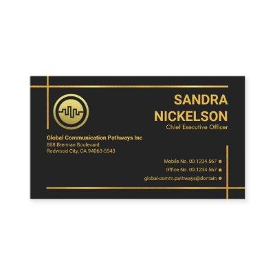 Minimalist Modern Gold Photo Frame Startup Owner