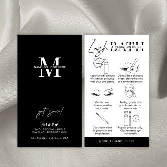 Minimalist Modern Lash Bath Cleanser Instructions