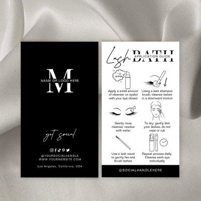 Minimalist Modern Lash Bath Cleanser Instructions