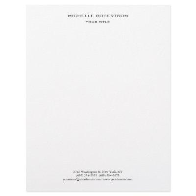 Minimalist Modern Professional Creative Letterhead