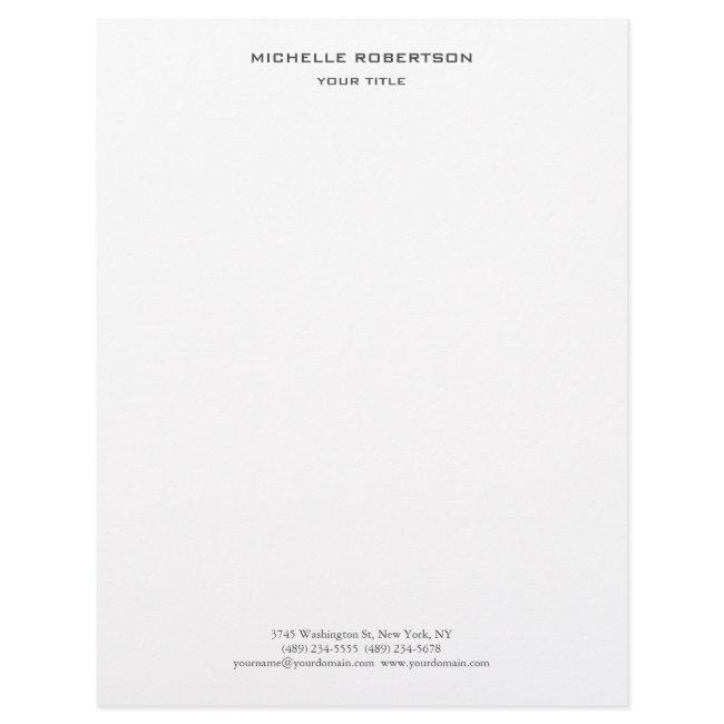 Minimalist Modern Professional Creative Letterhead