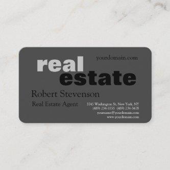 Minimalist Modern Professional Real Estate Agent